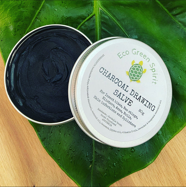 Charcoal Drawing Salve - for bug bites, bee stings, splinters, acne, boils & minor skin infections