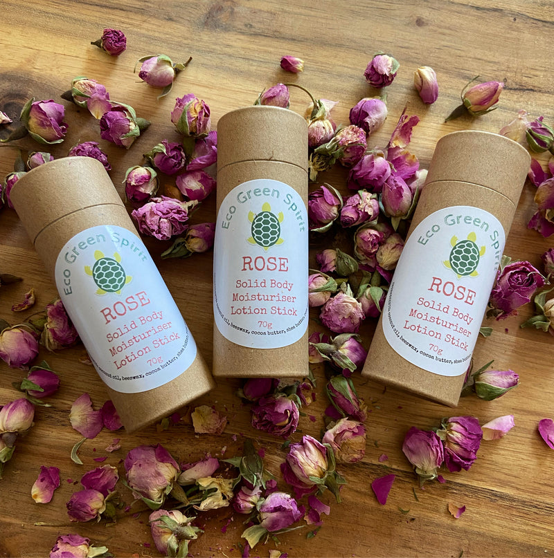 ROSE Solid Body Moisturiser Lotion Stick. 70g