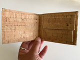 Mens Natural Cork Vegan Wallet