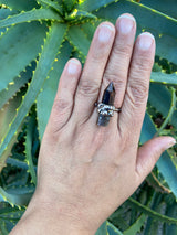 Hand Made Copper and Raw Crystal Rings