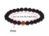 Wood and Onyx handmade Friendship bracelet set