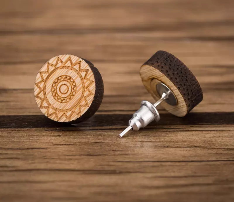 Eco Friendly Wood Earrings