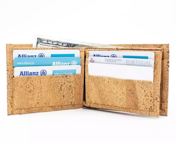 Mens Natural Cork Vegan Wallet