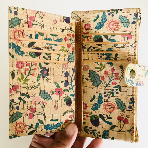 Natural Cork Card Slim Wallet