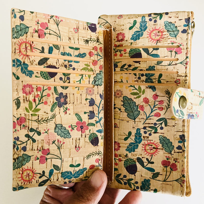 Natural Cork Card Slim Wallet