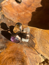 Hand Made Copper and Raw Crystal Rings