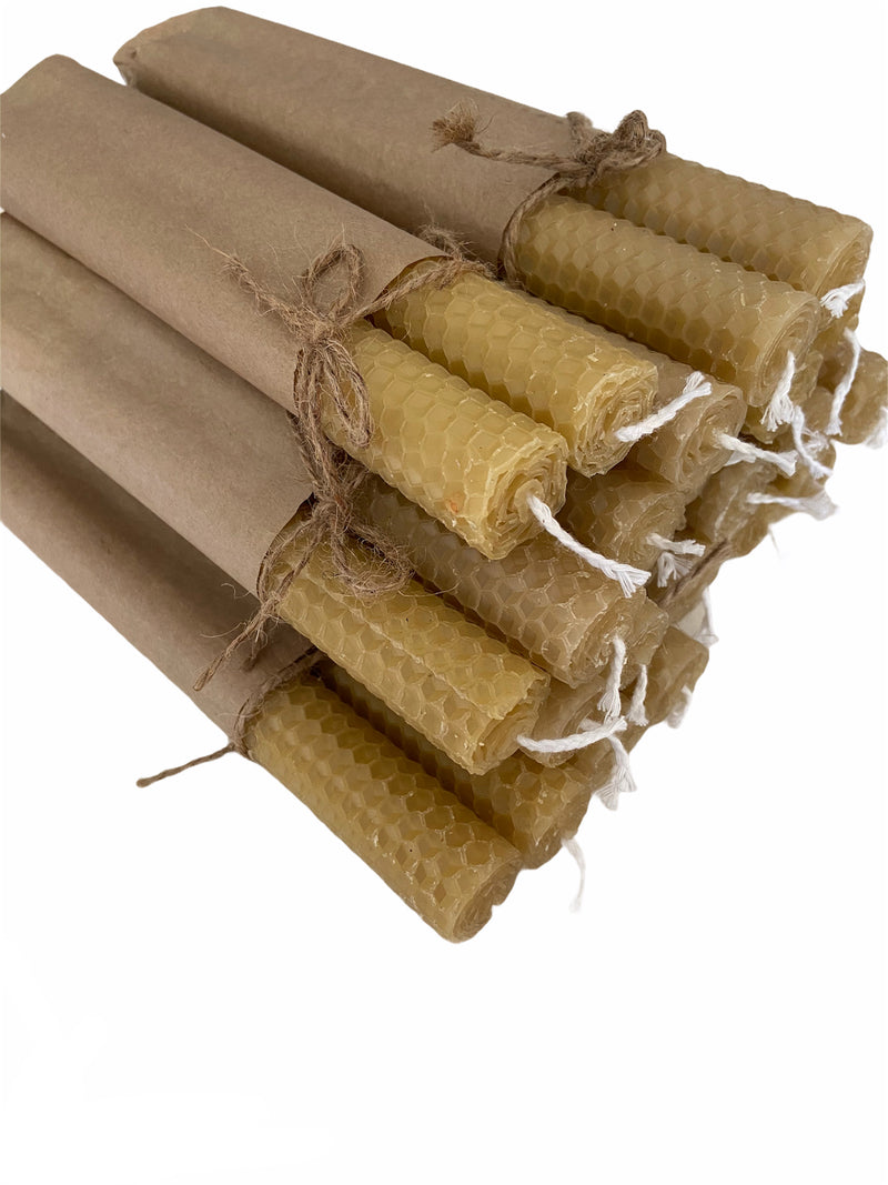 Bees wax candles 20 cm 2 pack