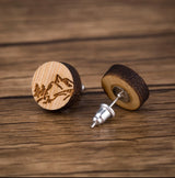 Eco Friendly Wood Earrings