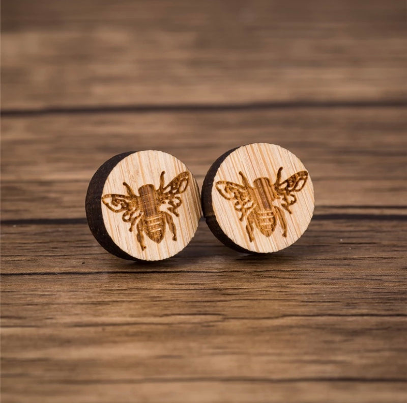 Eco Friendly Wood Earrings