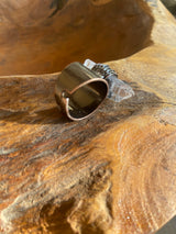 Hand Made Copper and Raw Crystal Rings