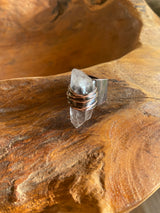 Hand Made Copper and Raw Crystal Rings