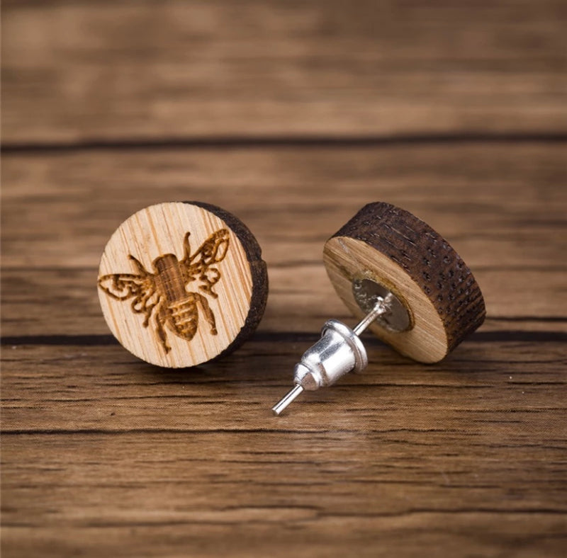 Eco Friendly Wood Earrings