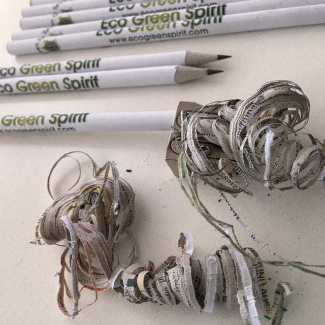 Recycled Newspaper & Cardboard Pencils