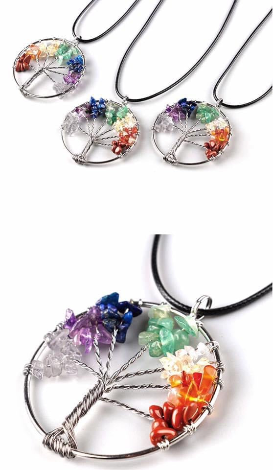 Tree of Life Pendant Natural Gemstone Pendant