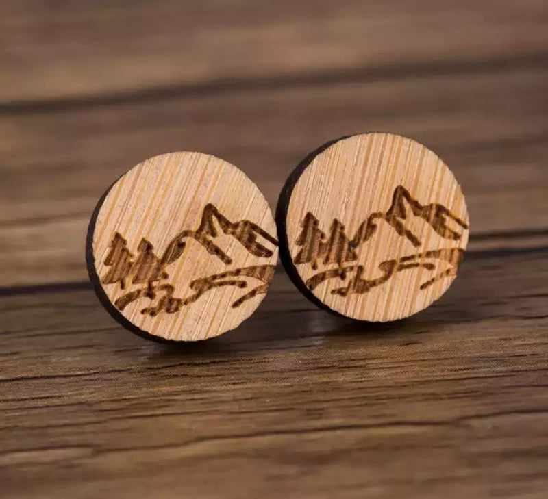 Eco Friendly Wood Earrings