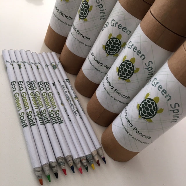 Recycled Newspaper & Cardboard Pencils