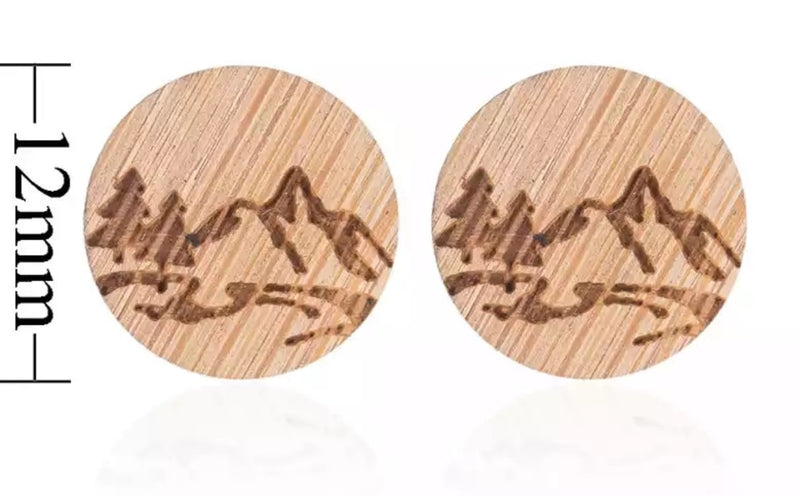 Eco Friendly Wood Earrings