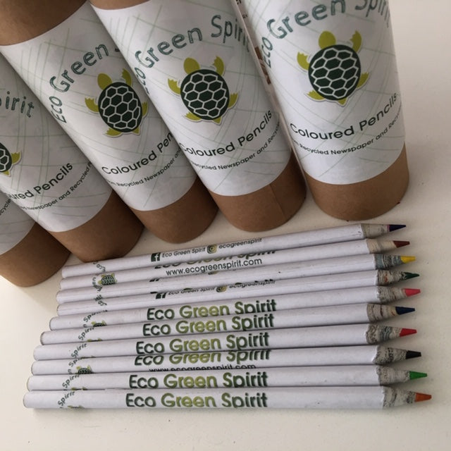 Recycled Newspaper & Cardboard Pencils