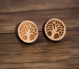 Eco Friendly Wood Earrings