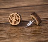 Eco Friendly Wood Earrings